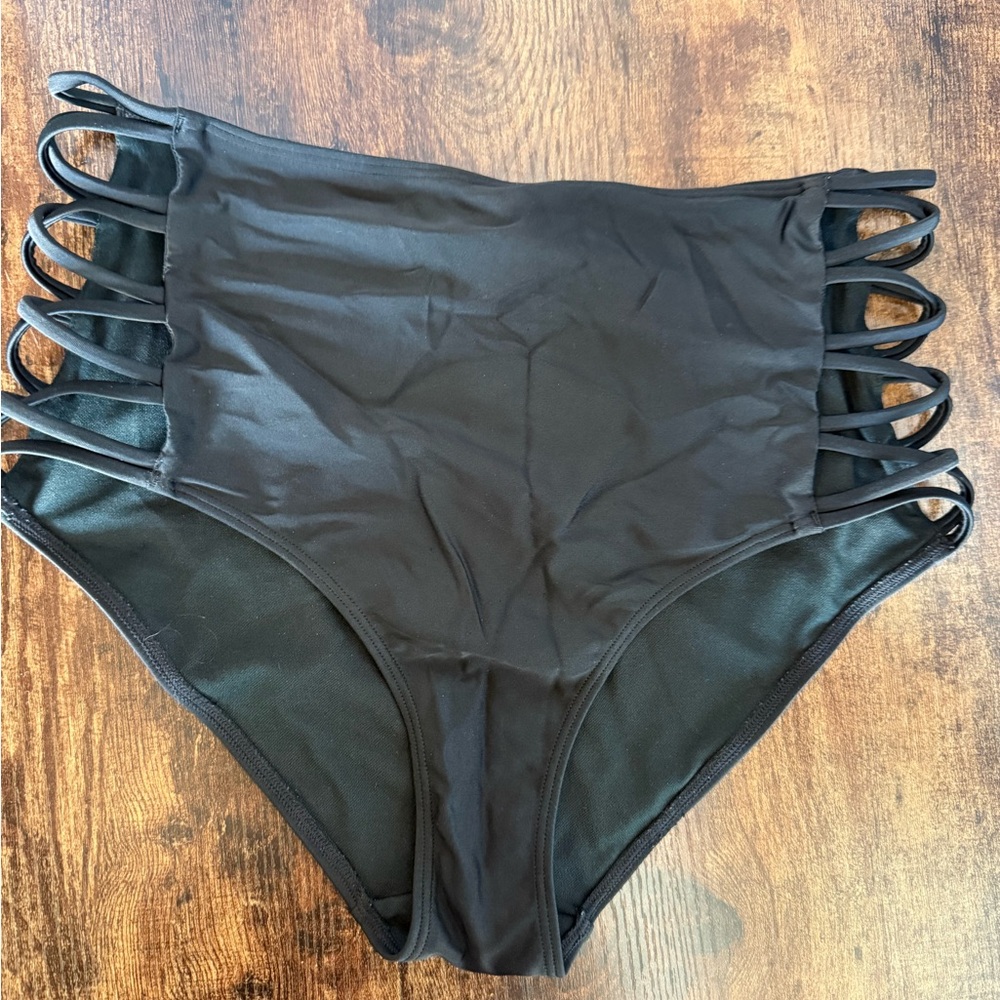 Hollister Black Swimwear Tag Detail
